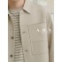 Spring new imported hollow yarn with wrinkles short tooling jacket men's casual lapel spring and autumn men's jacket