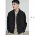 Spring new imported hollow yarn with wrinkles short tooling jacket men's casual lapel spring and autumn men's jacket
